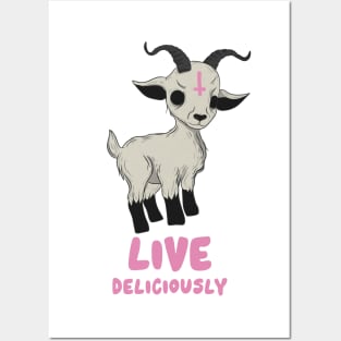 Live deliciously Posters and Art